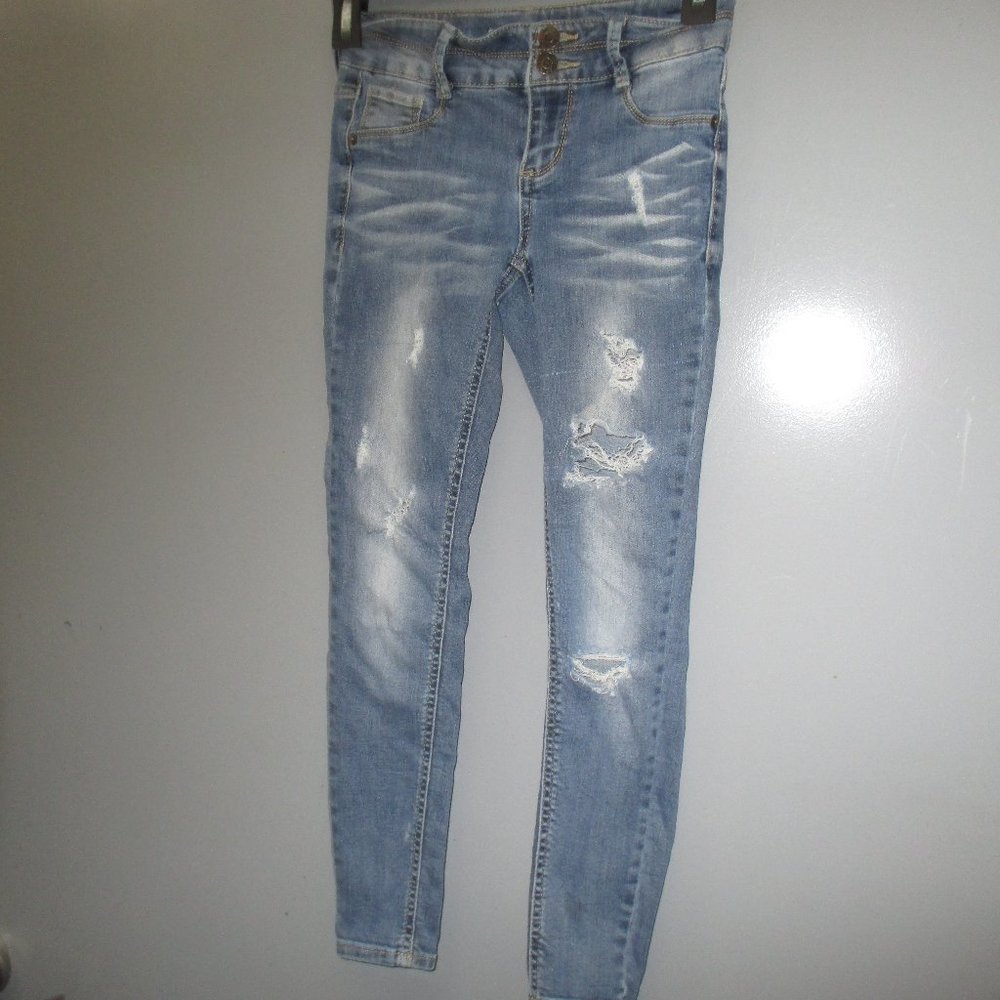 Mudd Girls Legging Jeans Pants size 8 Mid-Rise Jean Legging Blue Denim Pants